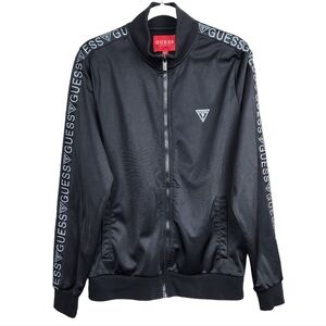 Guess Black Track Suit Jacket Athleisure Men's Size Medium